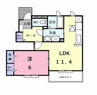 グレイス リリー A【1階】の間取り