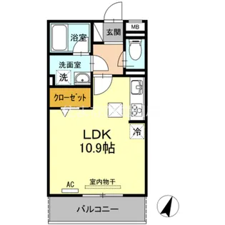 ベルウッド【1階】の間取り