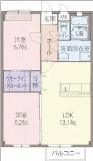 Preciaus One 弐番館【1階】の間取り