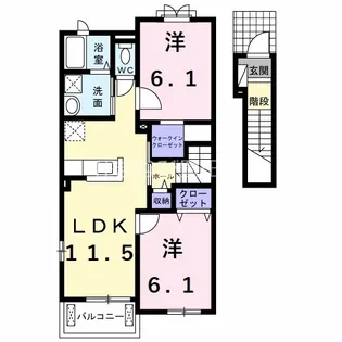 パルコ【2階】の間取り
