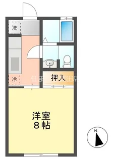 コーポ加知【101号室】の間取り