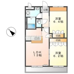 メゾン・ド・アンジュ【1階】の間取り