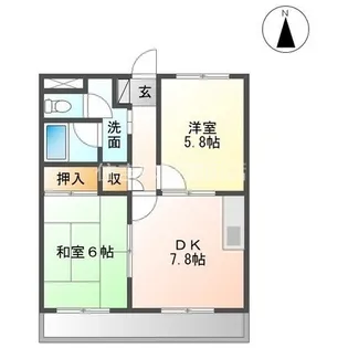 ソレイユ【101号室】の間取り