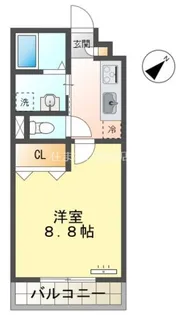 アンプルール リーブル ルルド【2階】の間取り