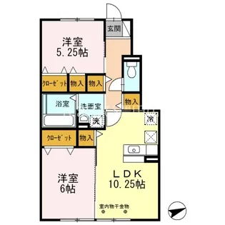 アンスリール上郷【108号室】の間取り