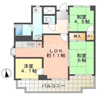アメニティ21【501号室】の間取り