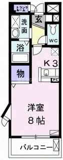 エントピアタウンころも【2階】の間取り