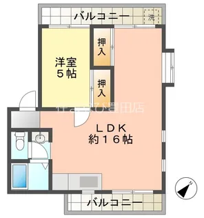 ツインズB【2階】の間取り