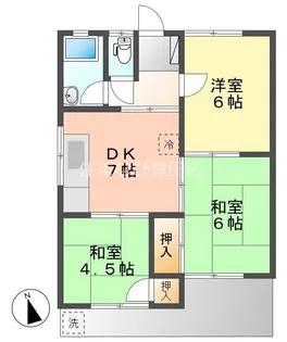 第2マンション龍【106号室】の間取り