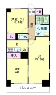 CASA ELEVATO【602号室】の間取り
