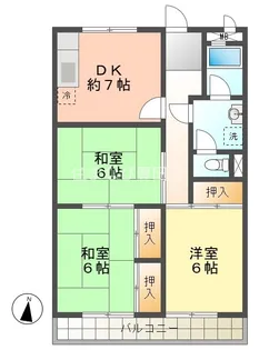 メゾン湯乃前【202号室】の間取り