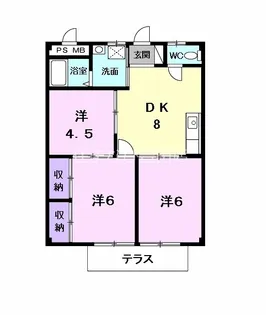 BELL CITY A【1階】の間取り
