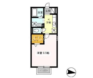 グランシャリオ花本【1階】の間取り