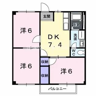 メゾンファミールⅠ【1階】の間取り