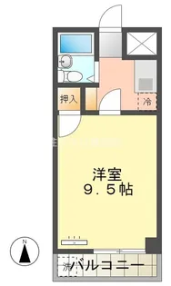 アイリス梅坪【301号室】の間取り