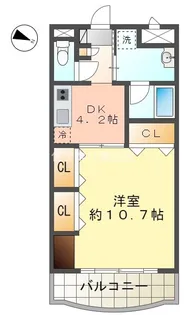 ピュアライフ【202号室】の間取り