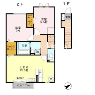 Arc-en-ciel'10【205号室】の間取り