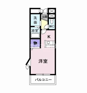 アンソレイエ【3階】の間取り