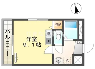 Sun.Up.Royal 浄水Ⅱ【103号室】の間取り