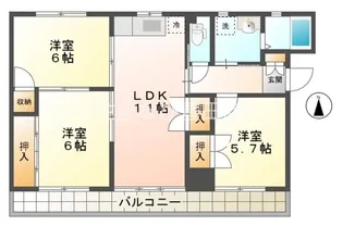 ブルーム豊栄【3階】の間取り