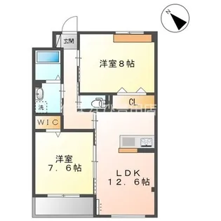 ラガールⅡ【303号室】の間取り