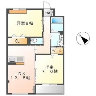 ラガールⅡ【302号室】の間取り