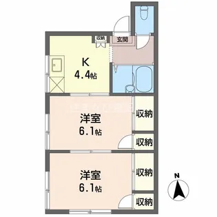 高上ハイツ【102号室】の間取り