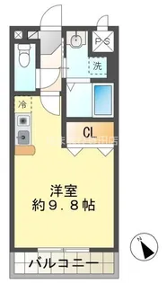 ヴィラ原山 北館【108号室】の間取り