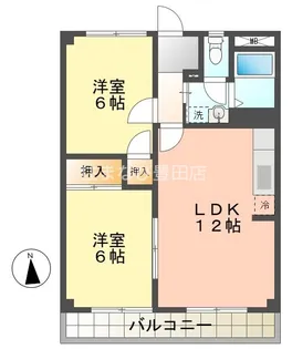 エスポア三好【2階】の間取り