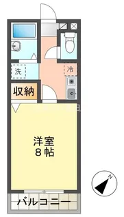 セレニール和合【2C号室】の間取り