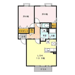 アスコット C【101号室】の間取り