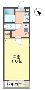 ウインズA棟【106号室】の間取り