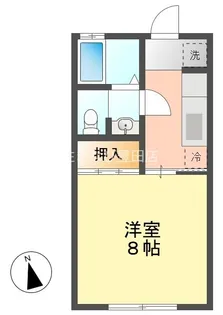 コーポ加知【102号室】の間取り