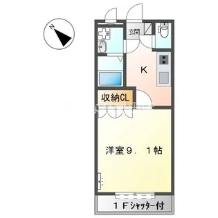 VioletⅡ【1階】の間取り