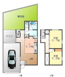 COCOON BASE【Ⅲ号室】の間取り