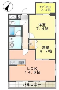 マカリイ【2階】の間取り