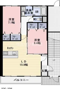 クレール B【1階】の間取り