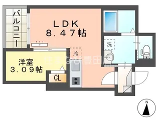 Jack miyukihommachiⅠ【1階】の間取り
