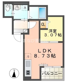 Jack miyukihommachiⅠ【2階】の間取り