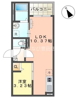 Jack miyukihommachiⅡ【2階】の間取り