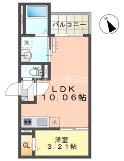 Jack miyukihommachⅢ【3階】の間取り