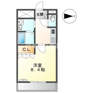ルーエンハイムMK【2階】の間取り