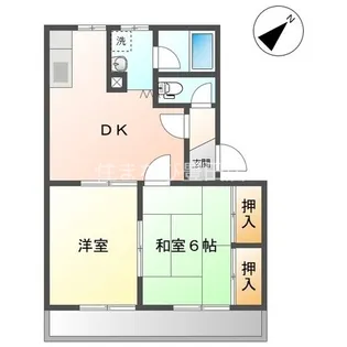 ヒルズシャトー【2階】の間取り
