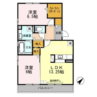 サンフレンズ B【3階】の間取り