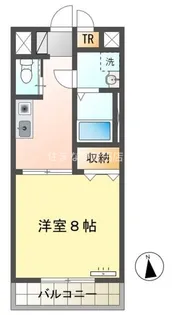 Les Perles(レ・ペルル)【2階】の間取り