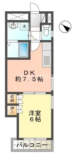 クルーズタケムラ【101号室】の間取り