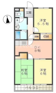 ミサトピア北山【4階】の間取り