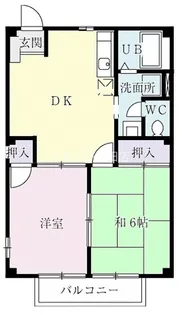 フジハイム【1階】の間取り
