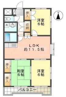 ホワイトアンジェ【5階】の間取り