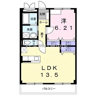 カーサ・エレガンテ【3階】の間取り